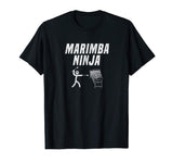 Marimba Ninja Funny Marching Band Percussion Gag T-Shirt