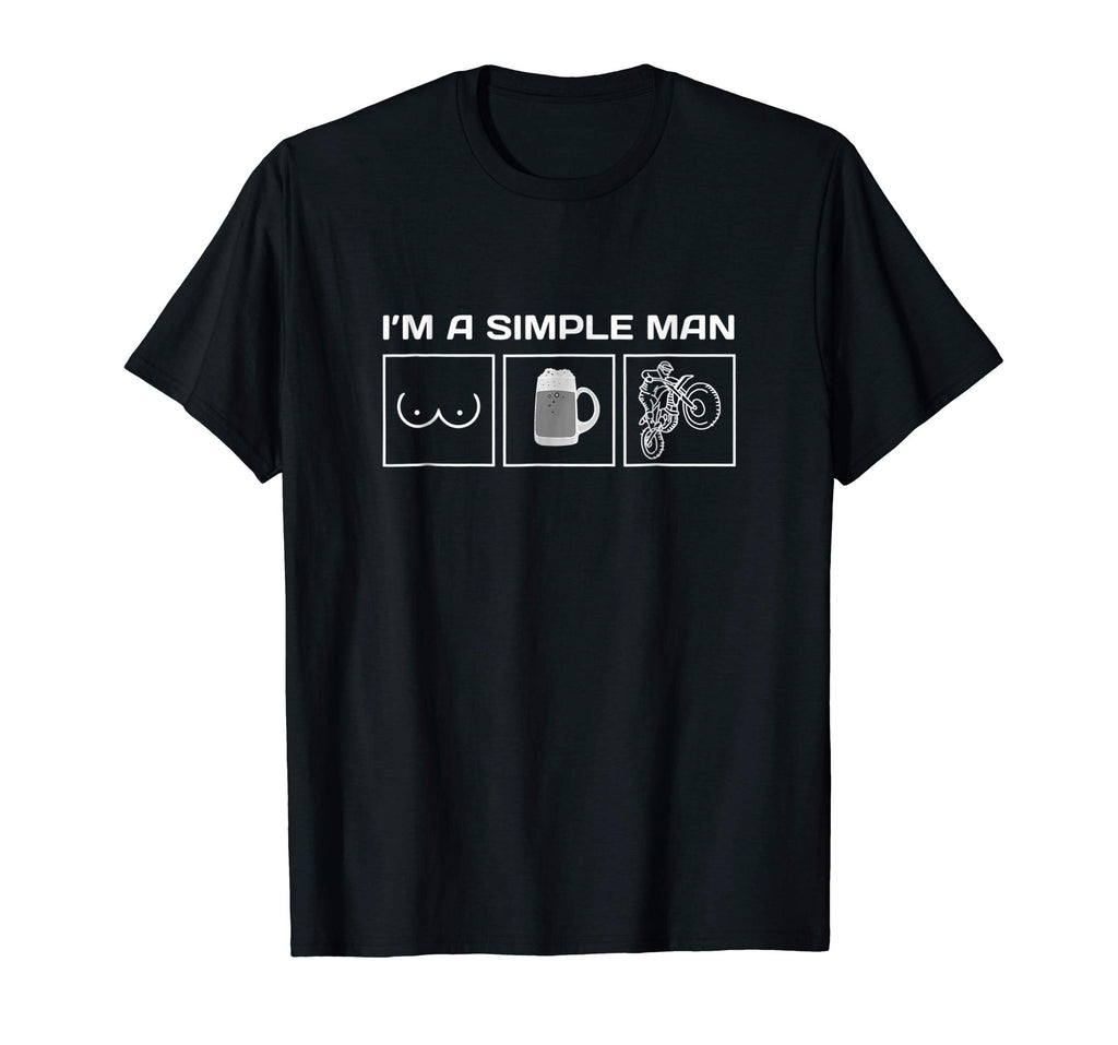 Boobs Beer Funny Motocross T-shirt Dirt Bike Racer Dad MotoX
