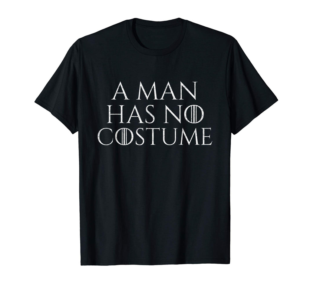 A Man Has No Costume Vintage T-Shirt Funny Halloween Joke