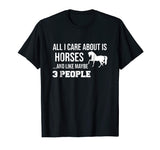 Funny Cute Horse Shirt Gift Men Women Teens