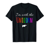 I'm With The Unicorn Cosplay Couple Funny Graphic T Shirt