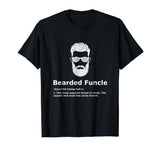 Mens Bearded Funcle Shirt Funny Uncle Definition T-Shirt