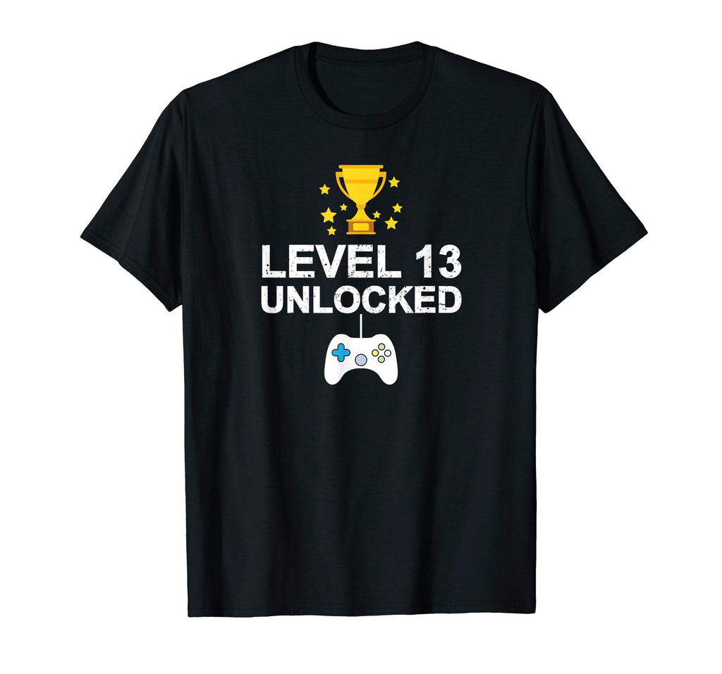 13th Birthday Level 13 Unlocked Funny T-shirt Gamer Gift Kid