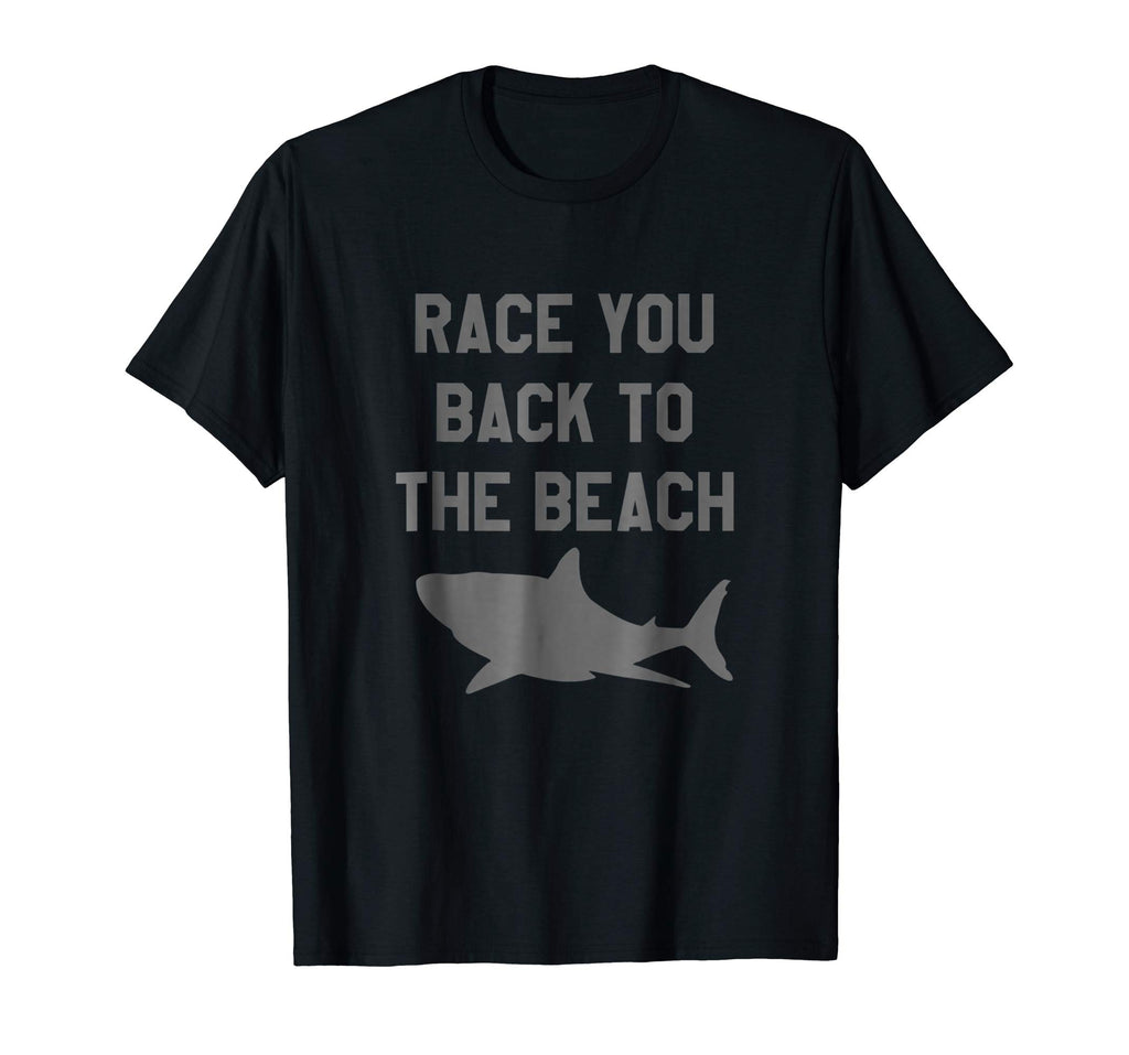 Funny Shark T-Shirt Beach Race Tee Shirt Men Women Kids