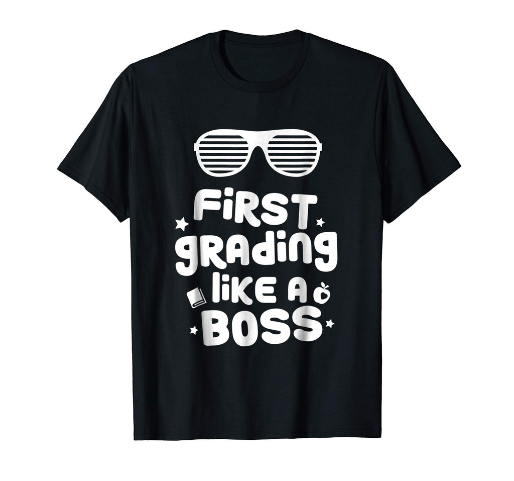 1st Grade Boss School Funny Boys First Grade Cool Tee Shirt