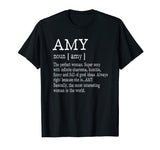 Adult Definition - First Name Amy - Ladies T-Shirt Funny