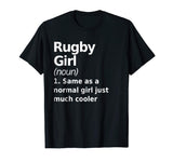 Rugby Girl Definition T-shirt Funny &amp; Sassy Sports Tee