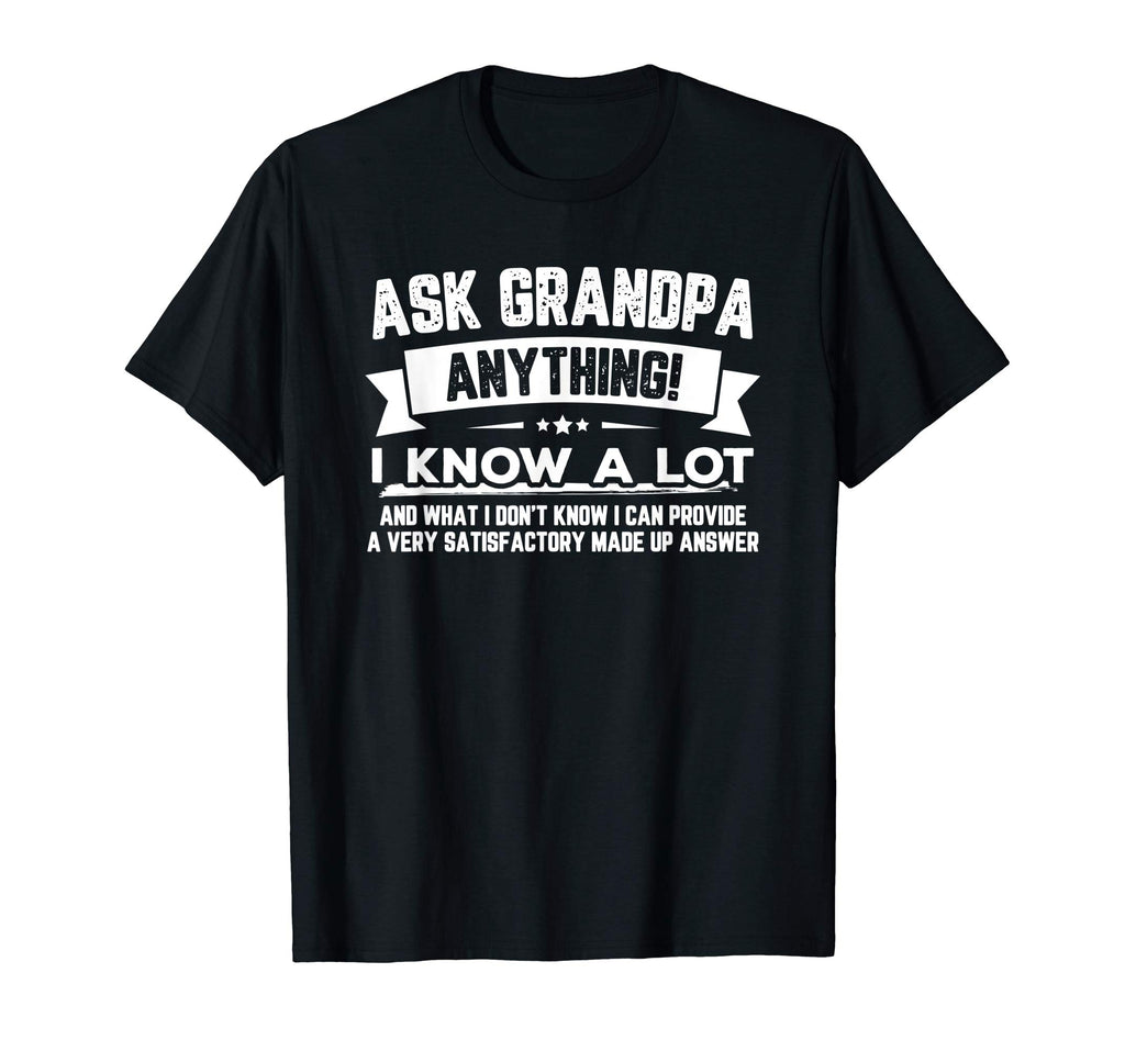 Ask Grandpa Anything Funny Father's Day T-Shirt Gift 60th