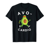 Funny Avocado Cardio T-Shirt, Running Avo Cardio Tee