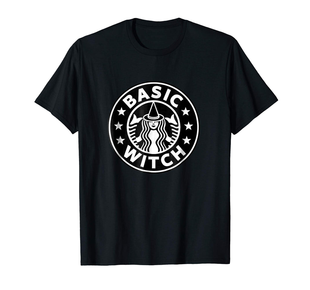 Basic Witch Funny Halloween T shirt for Coffee Drinkers