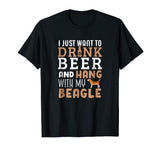 Beagle Dad Shirt Funny Father's Day Dog Lover Gift Beer