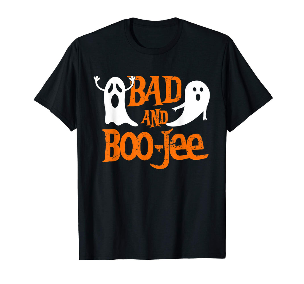 Bad And Boozy Ghost T-Shirt Funny Halloween Cute Drinking