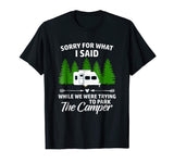 Park The Camper Funny Family Trailer Camping Vacation Shirt