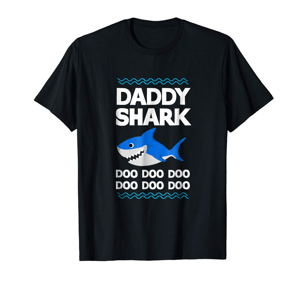 Daddy Shark T-Shirt Doo Doo Funny Baby Mommy Kids Video Tee