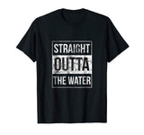 Christian Baptism Shirt Funny Outta Water Graphic Tee