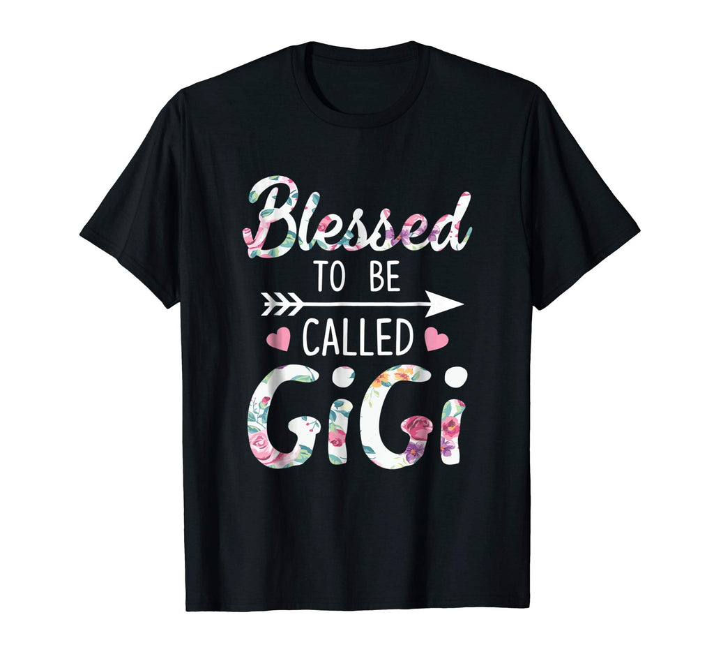 Blessed To Be Called Gigi Floral Grandma Funny T-Shirt