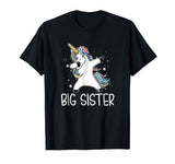 Big Sister 2019 Unicorn Dabbing Funny Birthday Gift T-Shirt