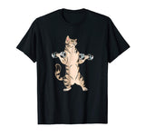 Cat Weightlifting T-Shirt, Funny Gym Shirt