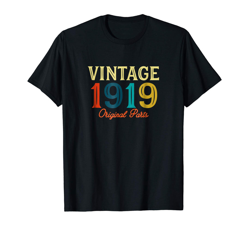 Vintage 1919 99th Birthday Funny T-Shirt