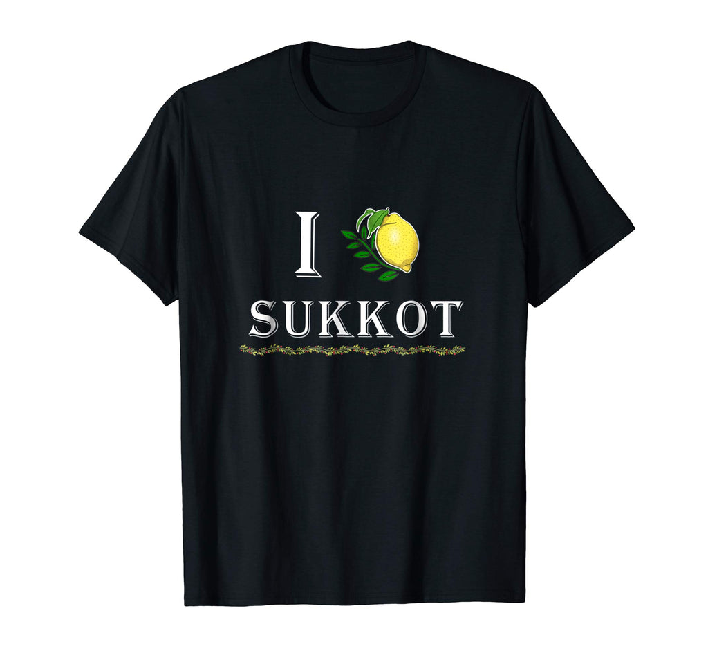 I Love Sukkot Funny Shirt - With The Four Species and Citron