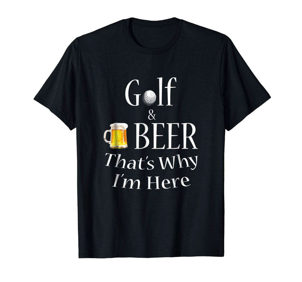 Golf and Beer Joke Dad T-Shirt Funny Fathers Day Gift