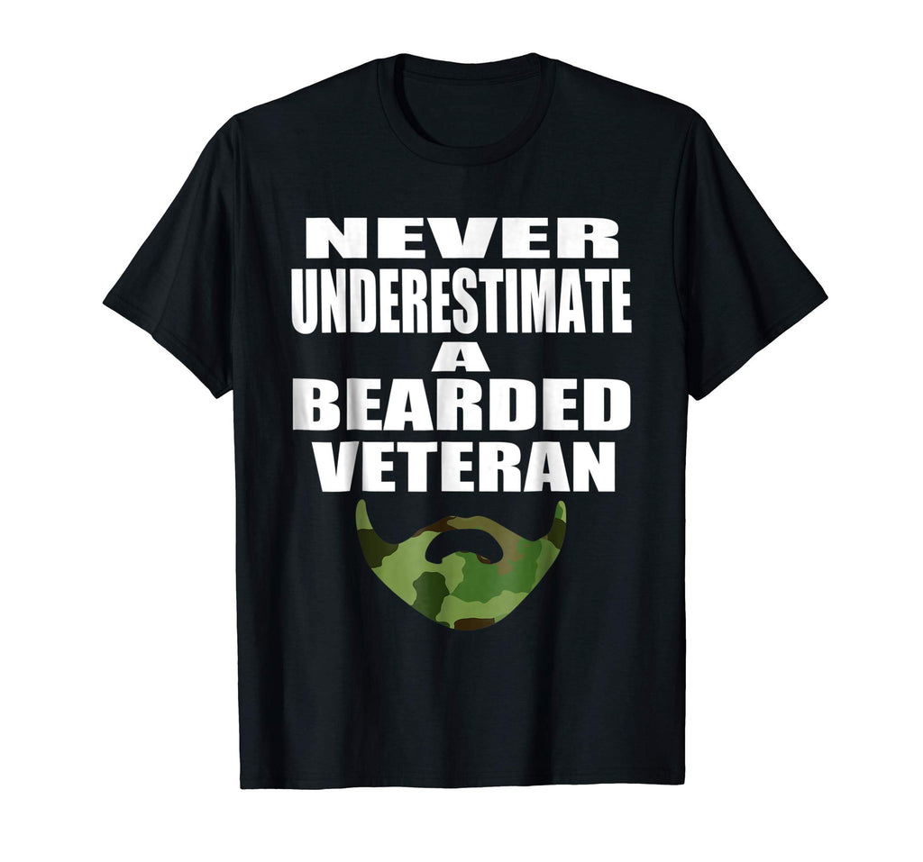 Beard T Shirt Funny Beard Gift For Military Veteran Men