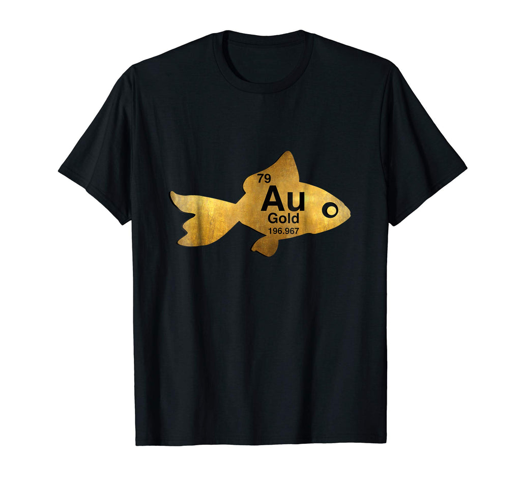 Au Gold Goldfish Periodic Element Funny Graphic Tshirt