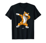 Dabbing Tiger Dab Tiger Safari Funny Tiger Animal T Shirt