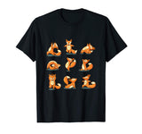 Yogi Fox Doing Yoga Exercise Funny Meditation T-Shirt