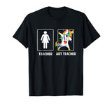 Art Teacher Unicorn Dabbing Funny T Shirt Gifts Dab Dabs