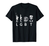 Liberty Guns Beer Trump T Shirts Funny Parody LGBT Gifts