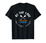 At The Lake Getting Tipsy Funny Boat Drinking T-Shirt