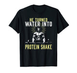 Muscle Weight Lifting Jesus Christian Funny Workout T-Shirt