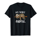 My Spirit Animal Funny Sloth T-shirt Lazy Napping Gift Tee
