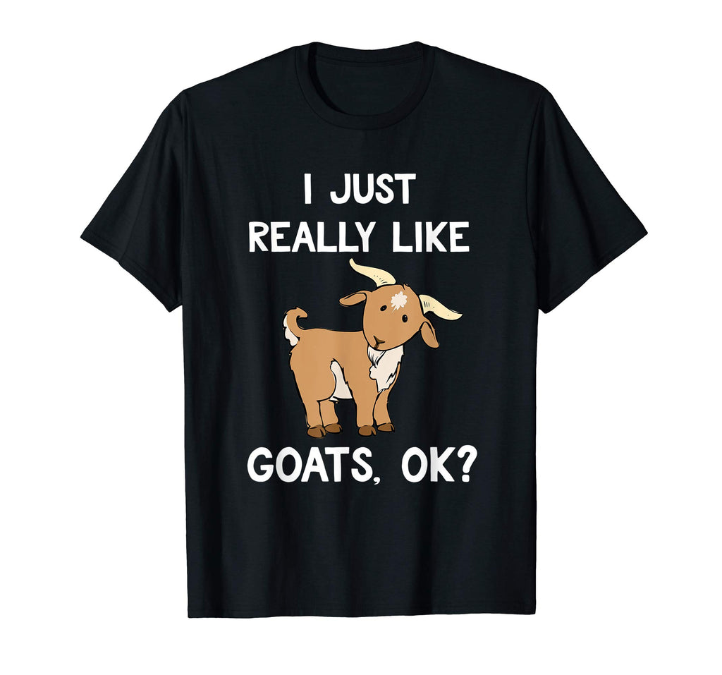 Funny Goat Shirt | I Just Really Like Goats Farmer T-Shirt