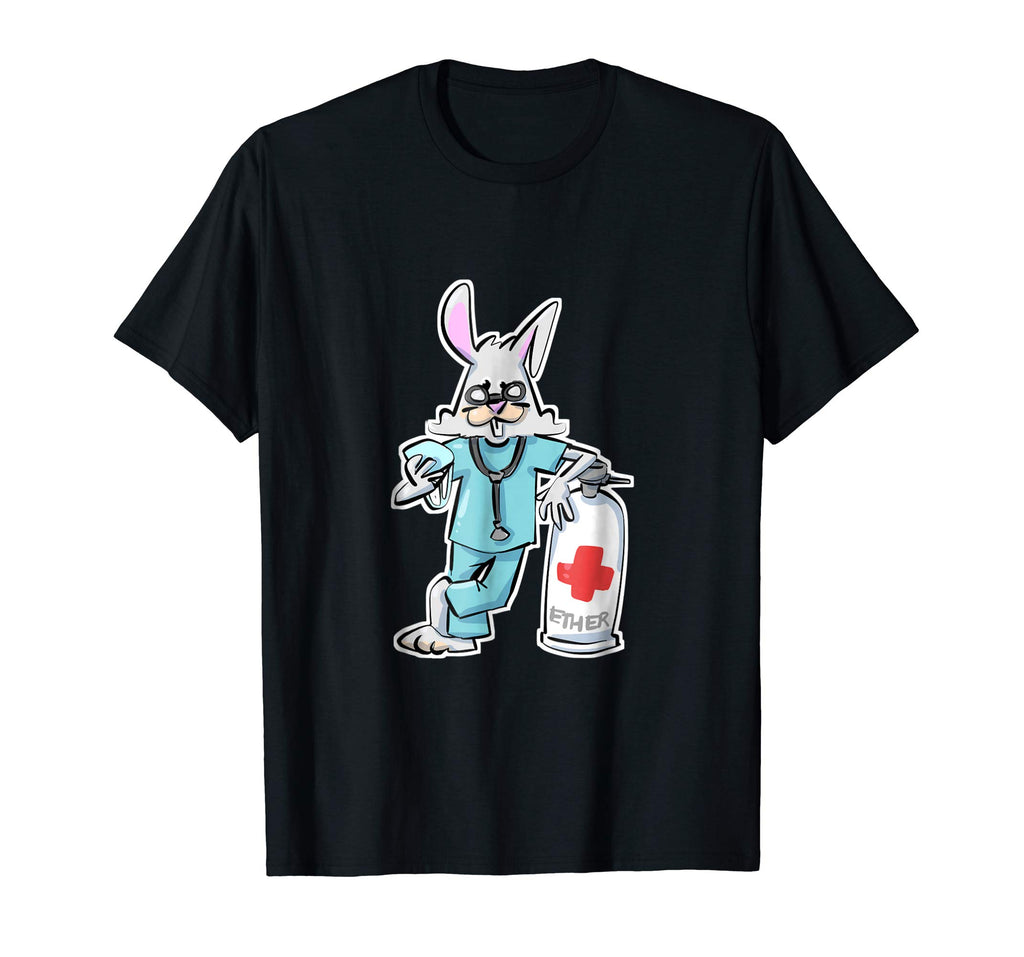 Anesthesia Ether Bunny Funny Easter Medical T-shirt