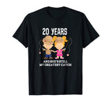 20th Wedding Anniversary Gift Funny Mens Fishing T-shirt