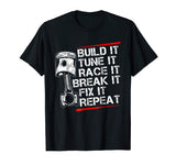 Racecar Steps T Shirt Funny Fast Car