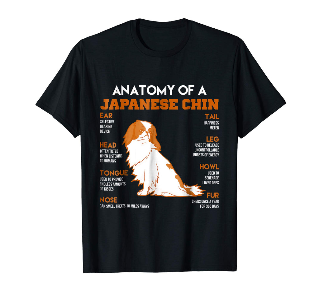 Anatomy Of A Japanese Chin Dogs T Shirt Funny Gift