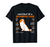 Anatomy Of A Japanese Chin Dogs T Shirt Funny Gift