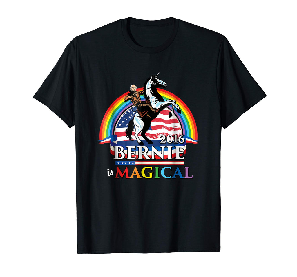 Bernie Sanders is Magical, Funny T-shirt by Zany Brainy