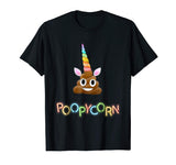 Kids Unicorn Poop Emoji Funny Shirt for Girls Boys Kids
