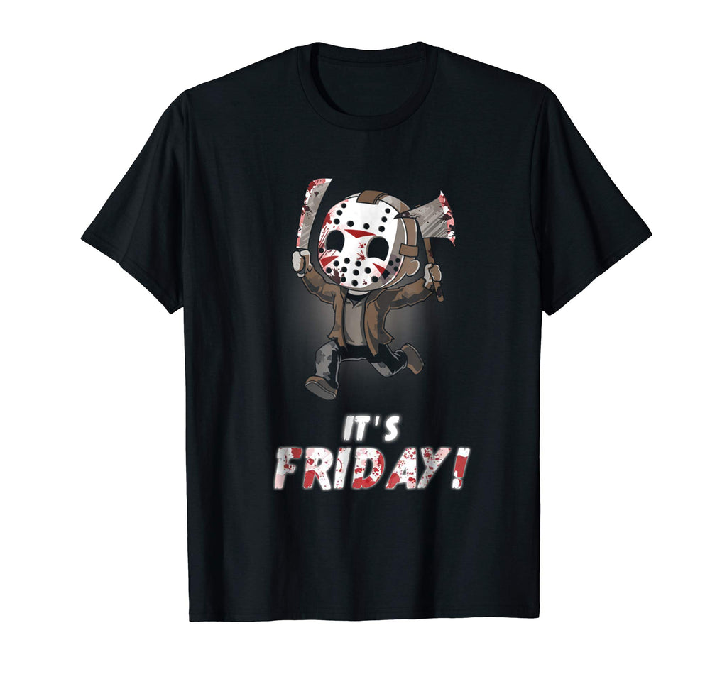 It's Friday Funny Halloween Horror Graphic T-shirt