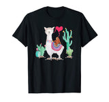 Sloth Riding Llama Tshirt Funny Valentines Day Gift