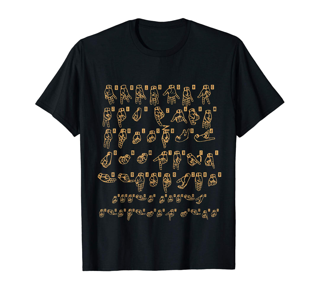 American Sign Language Cheat Sheet T shirt funny gift idea