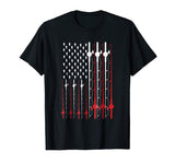 Fishing Shirt Funny American Flag Fishing Shirt