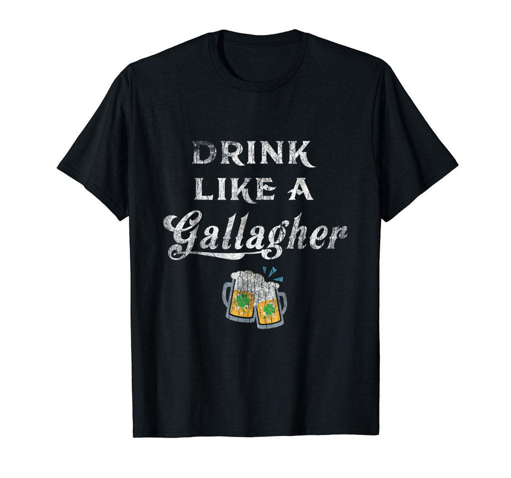 Drink Like a Gallagher St. Patty's Day Funny Ireland Tee IRL