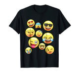 Funny Emoji Faces Shirt for Girls, Boys, Teens, Men &amp; Women