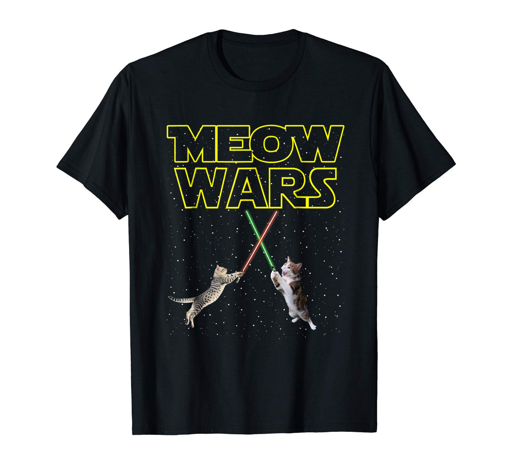 Meow Wars Funny Cat Men Women Kids T-Shirt