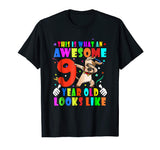 Awesome 9th Birthday Shirt - Funny 2009 BDay Boy Girl Gift
